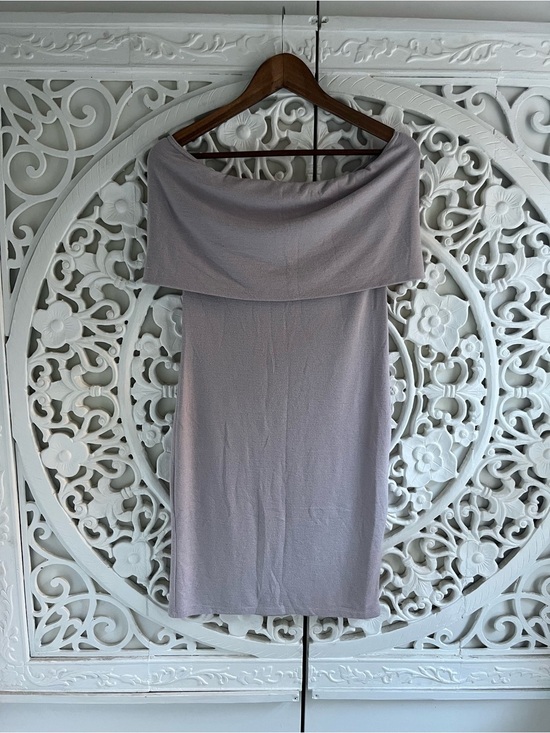 Wilfred Dresses & Skirts - Aritzia Wilfred Free Off Shoulder Sweater Dress Lavender Knit Medium